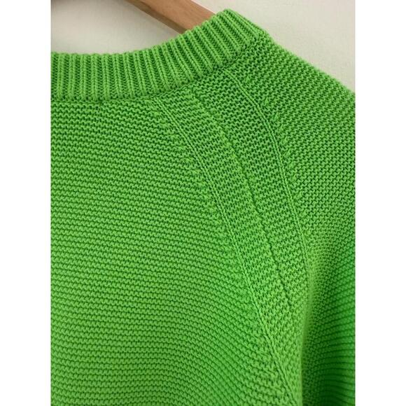 French Connection Womens Sweater Size Medium Bright Green Classic Knit - Picture 8 of 10